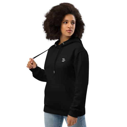 Dash unisex hoodie in black, premium eco fabric