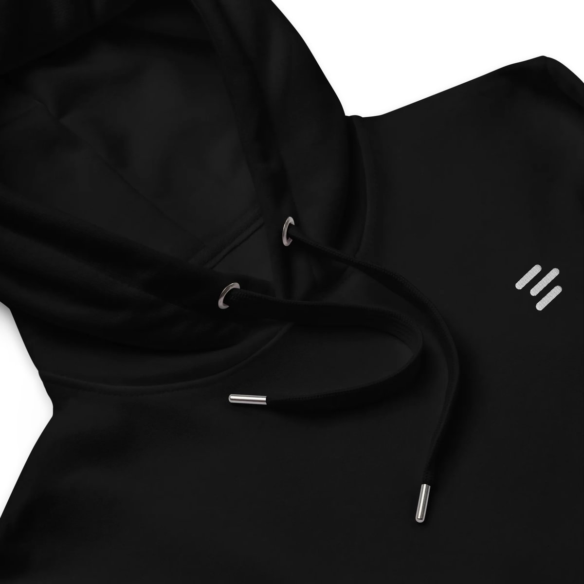 Dash unisex hoodie in black, premium eco fabric